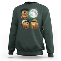 Funny Burnt Peanut Howling at the Moon Sweatshirt - Wonder Print Shop