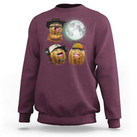 Funny Burnt Peanut Howling at the Moon Sweatshirt - Wonder Print Shop