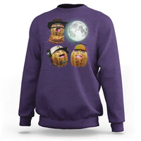 Funny Burnt Peanut Howling at the Moon Sweatshirt - Wonder Print Shop