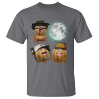Funny Burnt Peanut Howling at the Moon T Shirt - Wonder Print Shop