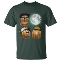 Funny Burnt Peanut Howling at the Moon T Shirt - Wonder Print Shop