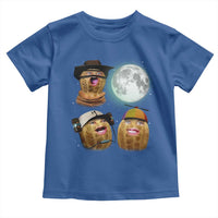 Funny Burnt Peanut Howling at the Moon Toddler T Shirt - Wonder Print Shop