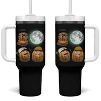 Funny Burnt Peanut Howling at the Moon Tumbler With Handle - Wonder Print Shop