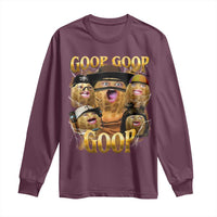 Funny Burnt Peanut Goop Long Sleeve Shirt Bungulato 90s Bootleg - Wonder Print Shop