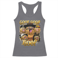 Funny Burnt Peanut Goop Racerback Tank Top Bungulato 90s Bootleg - Wonder Print Shop