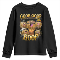 Funny Burnt Peanut Goop Youth Sweatshirt Bungulato 90s Bootleg - Wonder Print Shop