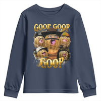 Funny Burnt Peanut Goop Youth Sweatshirt Bungulato 90s Bootleg - Wonder Print Shop