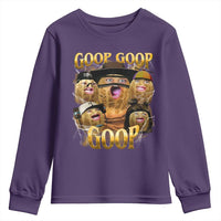 Funny Burnt Peanut Goop Youth Sweatshirt Bungulato 90s Bootleg - Wonder Print Shop