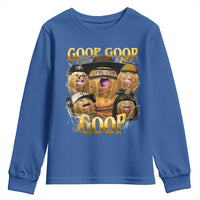 Funny Burnt Peanut Goop Youth Sweatshirt Bungulato 90s Bootleg - Wonder Print Shop
