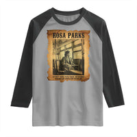 Rosa Parks Quote Raglan Shirt Black Movement Protest - Wonder Print Shop