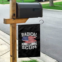 Radical Left Scum Garden Flag Funny Political Quote American Flag
