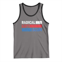 Radical Left Scum Tank Top Sarcastic Political Quote American Flag
