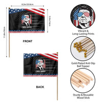 Ronald Reagan 4th of July America Flag Patriotic Handheld Flag I Smell Hippies