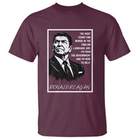 Ronald Reagan Quote T Shirt American Flag US President