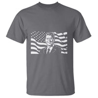 Ronald Reagan America Flag US President T Shirt