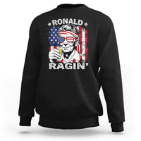 Ronald Reagan Sweatshirt 4th of July America Flag Beer