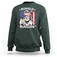 Ronald Reagan Sweatshirt 4th of July America Flag Beer