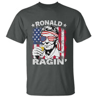 Ronald Reagan T Shirt 4th of July America Flag Beer