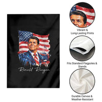 Ronald Regan Patriotic American Flag President Garden Flag