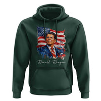 Ronald Regan Patriotic American Flag President Hoodie