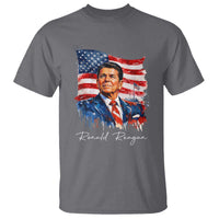 Ronald Regan Patriotic American Flag President T Shirt