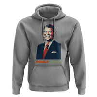 Ronald Regan Hoodie American Flag US President