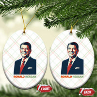 Ronald Regan Ceramic Ornament American Flag US President