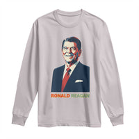 Ronald Regan Long Sleeve Shirt American Flag US President