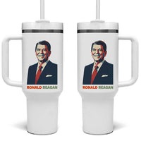 Ronald Regan Tumbler With Handle American Flag US President