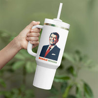 Ronald Regan Tumbler With Handle American Flag US President