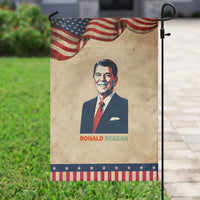 Ronald Reagan Garden Flag American Flag US President