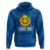 I Hate You Smile Face Hoodie Funny Sarcastic Meme
