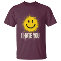 I Hate You Smile Face T Shirt Funny Sarcastic Meme