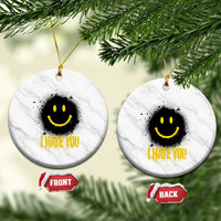 I Hate You Ceramic Ornament Funny Smile Face Emoticon Meme