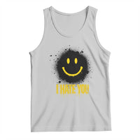 I Hate You Tank Top Funny Smile Face Emoticon Meme