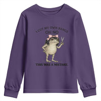 I Cut My Own Bangs Youth Sweatshirt Funny Frog Meme
