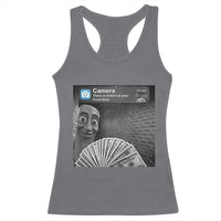 There is Motion at Your Front Door Racerback Tank Top Tung Tung Tung Sahur Italian Brainrot Meme