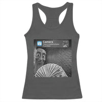 There is Motion at Your Front Door Racerback Tank Top Tung Tung Tung Sahur Italian Brainrot Meme