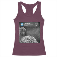 There is Motion at Your Front Door Racerback Tank Top Tung Tung Tung Sahur Italian Brainrot Meme