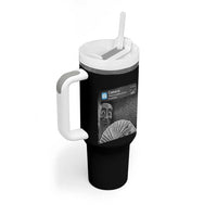 There is Motion at Your Front Door Tumbler With Handle Tung Tung Tung Sahur Italian Brainrot Meme