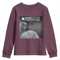 There is Motion at Your Front Door Youth Sweatshirt Tung Tung Tung Sahur Italian Brainrot Meme