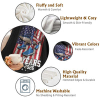 250th America Anniversary Throw Blanket Tralalero Tralala Italian Brainrot 4th of July Meme