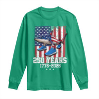 250th America Anniversary Long Sleeve Shirt Tralalero Tralala Italian Brainrot 4th of July Meme