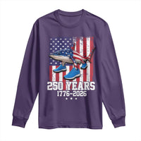 250th America Anniversary Long Sleeve Shirt Tralalero Tralala Italian Brainrot 4th of July Meme