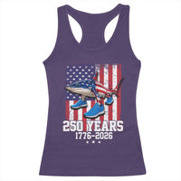 250th America Anniversary Racerback Tank Top Tralalero Tralala Italian Brainrot 4th of July Meme