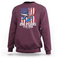 250th America Anniversary Sweatshirt Tralalero Tralala Italian Brainrot 4th of July Meme