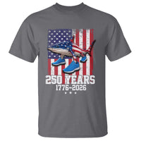 250th America Anniversary T Shirt Tralalero Tralala Italian Brainrot 4th of July Meme