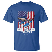250th America Anniversary T Shirt Tralalero Tralala Italian Brainrot 4th of July Meme