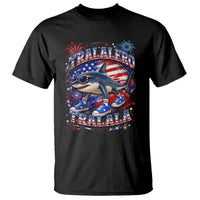 Tralalero Tralala Shark Italian Brainrot 4th Of July Meme T Shirt