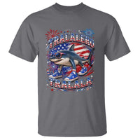 Tralalero Tralala Shark Italian Brainrot 4th Of July Meme T Shirt